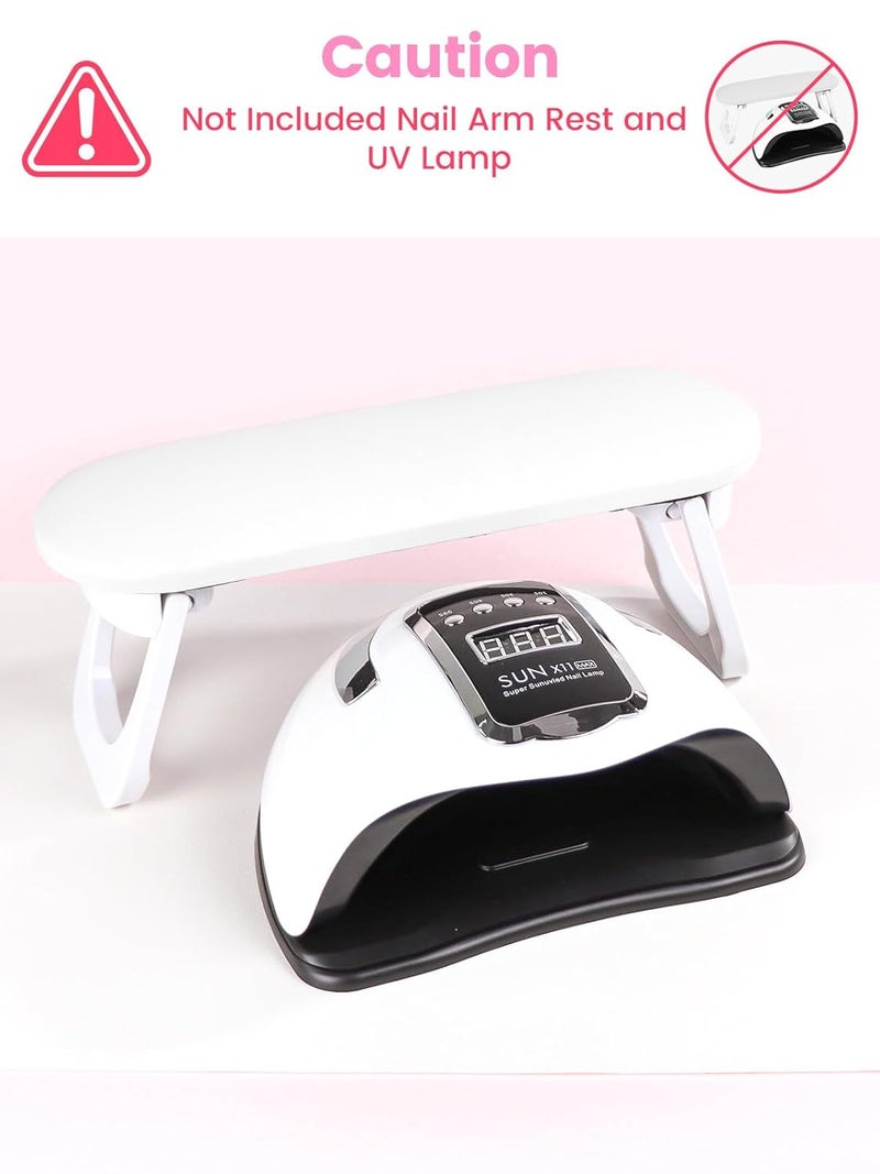 BELOVING Nail Art Table Mat, (MAT ONLY) Foldable Nail Art Hand Rest Pad for Nail Arm Rest, Soft Microfiber PU Leather Nail Mat for Table, Manicure Mat Nail Table Pad Desk Mat for Nail Tech Must Haves - White - Image 2